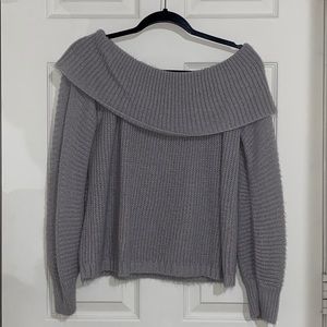 Off the shoulder knitted top